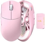 Lamzu Maya X Gaming Maus, 8K, Wireless - Pink