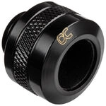 Alphacool Eiszapfen PRO Anschluss 13mm Hardtube Fitting G1/4 - schwarz WASC-430