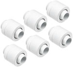 Alphacool Eiszapfen 13/10 mm Anschraubt&uuml;lle G1/4, 6-Pack - wei&szlig; WASC-495