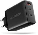 AXAGON ACU-DPQ100 GaN Wall charger, 3x port (USB + dual USB-C), PD3.0/QC4+/PPS/Apple,