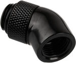 Alphacool Eiszapfen Adapter 45 Grad G1/4 Zoll AG auf G1/4 Zoll IG - drehbar, schwarz