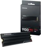 Samsung 9100 PRO Series NVMe SSD, PCIe 5.0 M.2 Typ 2280, mit K&uuml;hlk&ouml;rper - 4TB