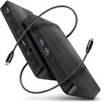 AXAGON HMC-U4 USB-C Dock, HDMI + DP, USB 3.2 Gen 2, PD 100W - schwarz ZUUS-727