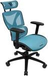TX3 ThunderX3 XTC Ergonomischer B&uuml;rostuhl - schwarz/blau GAGC-382