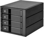 SilverStone SST-FS304-12G Externes 3,5-Zoll-Geh&auml;use, 4-Bay - schwarz ZUWE-512