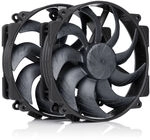 Noctua NF-A14X25r G2 PWM Sx2-PP chromax.black L&uuml;fter, LCP - schwarz, 140mm, 2er-Pack
