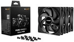 be quiet! Pure Wings 3 L&uuml;fter, PWM - schwarz, 120mm, 3er-Pack LUBQ-107