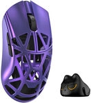 WLMOUSE Beast X Mini Pro Solid Sides Gaming Maus, Omron Optical Switches - lila
