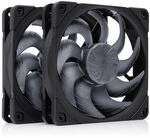 NOCTUA NF-A12x25 G2 Sx2-PP PWM-L&uuml;fter - 2-er Set, 120mm, chromax/black LUNA-141