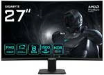 GIGABYTE GS27FCA, 27 Zoll Full-HD Curved-Monitor, 200Hz, VA-Panel, Adaptive-Sync