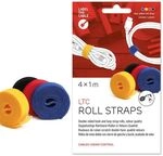 LABEL THE CABLE doppelseitige Klettband-Rolle, 4x 1m - bunt gemischt ZULC-026