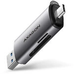 AXAGON CRE-SAC Kartenleser, USB 3.2 Gen1 Typ C + Typ A, SD, microSD ZUCR-082