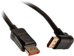 InLine 8K (UHD-2) DisplayPort Kabel, nach unten gewinkelt, schwarz - 1m ZUDP-067
