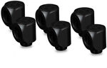 Thermal Grizzly DeltaMate Rotary Fitting - 90&deg;, schwarz, 6er-Pack WAZU-1338