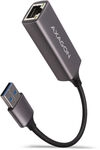 AXAGON ADE-TR Gigabit Ethernet 10/100/1000 Adapter - USB 3.1 Typ A, Titangrau
