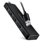 AXAGON HUE-C1A Superspeed USB-A Travel Hub, 4x USB 3.0 - 20cm, schwarz ZUUS-679