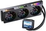 Jonsbo TF3-360SCB AiO Wasserk&uuml;hlung, ARGB, 3,5&rdquo; + 3x 3,38&rdquo; LCD - 360mm, schwarz