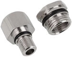 aqua computer Adapter-Set gerade Eheim 1046 auf G1/4 Zoll IG - silber WAPU-092