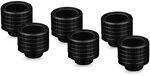 Thermal Grizzly DeltaMate Fitting, Messing, G1/4&rdquo;-Gewinde - schwarz, HT16, 6er-Pack