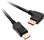 InLine 8K (UHD-2) DisplayPort Kabel, rechts gewinkelt, schwarz - 1m ZUDP-062