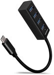 AXAGON HUE-M1C Superspeed USB-C Mini Hub, 4x USB 3.0 - 20cm, schwarz ZUUS-518