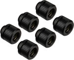 EK Water Blocks EK-Quantum Torque HDC 12 - 6er-Pack, schwarz WAEK-1895