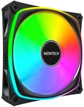 Montech AX120 PRO PWM L&uuml;fter, DRGB - 120mm, schwarz LUMT-022