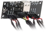 Alphacool Front I/O-Panel mit USB 2.0 und Kabelsatz f&uuml;r Servergeh&auml;use GAZU-895