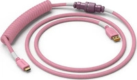 Glorious GLO-CBL-COIL-PP, Glorious Coiled Cable Prism Pink, USB-C auf USB-A