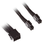 SilverStone 8-Pin-EPS auf 4+4-Pin-ATX/EPS - 300mm schwarz ZUAD-404