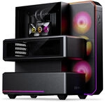Phanteks EX5 MAX PC-Geh&auml;use, Midi-Tower, ATX, 360-mm-AiO, 6-Zoll-LCD - schwarz