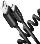 AXAGON BUCM-AM10TB Twister-Kabel, USB-C auf USB-A 2.0, schwarz - 0,6m ZUUS-558