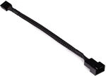 Alphacool L&uuml;fterkabel 4-Pin auf 4-Pin Verl&auml;ngerung 15cm - schwarz ZUAD-1509
