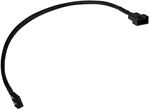 Alphacool L&uuml;fterkabel 4-Pin auf 4-Pin Verl&auml;ngerung 30cm - schwarz ZUAD-1510