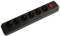 Brennenstuhl Steckdosenleiste Eco 6fach - schwarz ZUBR-002