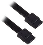 SilverStone SATA III Kabel 50cm - sleeved black ZUSA-145