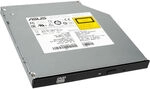ASUS SDRW-08U1MT Slimline DVD-Brenner SATA, bulk - schwarz ODAS-041