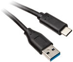 InLine USB 3.2 Gen.2 Kabel, Typ C auf A Stecker/Stecker, schwarz - 0,5m ZUUS-461