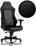 noblechairs NBL-HRO-RL-BLA, noblechairs HERO Echtleder Gaming Stuhl - schwarz/schwarz
