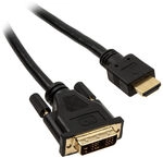 InLine HDMI zu DVI Adapter Kabel High Speed, schwarz - 1,5m ZUHD-034