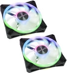 Corsair iCUE QL140 RGB PWM L&uuml;fter 2er Pack inkl. RGB-Controller - 140mm, schwarz