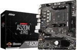 MSI A520M-A Pro Mainboard, Sockel AM4, AMD A520, Micro-ATX, DDR4 MBMC-410