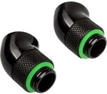 Corsair Hydro X Series Adapter 45 Grad G1/4 Zoll AG auf G1/4 Zoll IG - 2er Pack,