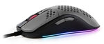 Arozzi AZ-FAVO-BKGY, Arozzi Favo Ultra Light Gamingmaus - schwarz/grau