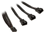 EK Water Blocks EK-Cable Y-Weiche f&uuml;r 3x 4-Pin-PWM-L&uuml;fter - 10 cm WAEK-823