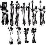 Corsair Premium Pro Sleeved Kabel-Set (Gen 4) - wei&szlig;/schwarz ZUAD-1070