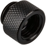 Alphacool Eiszapfen Adapter gerade G1/4 Zoll AG auf G1/4 Zoll IG - schwarz WASC-275