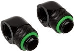 Corsair Hydro X Series Adapter 90 Grad G1/4 Zoll AG auf G1/4 Zoll IG - 2er Pack,