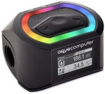 Aqua Computer Durchflusssensor high flow NEXT, OLED, 2x G1/4, RGBpx - schwarz
