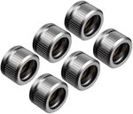 EK Water Blocks EK-Quantum Torque HDC 16 - 6er-Pack, Satin Titanium WAEK-1973